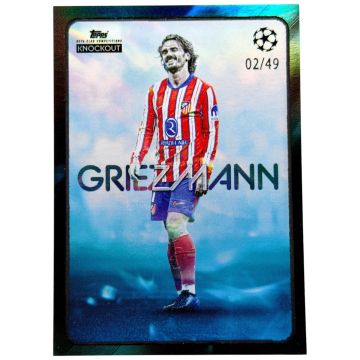Antoine Griezmann 2024-25 Topps Knockout - Blue 02/49 Atletico Madrid