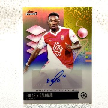 Folarin Balogun Auto Topps UEFA Club Competitions Finest 25/26 AS Monaco