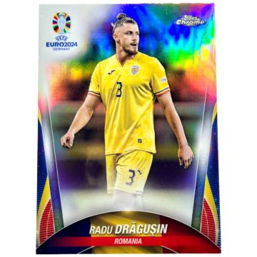 Radu Dragusin 2024 Topps Chrome UEFA Euro - REFRACTOR #111 Romania