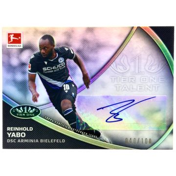 Reinhold Yabo 2020-21 Topps Tier One Bundesliga - Talent AUTO 040/100 #TT-RY Arminia Bielefeld