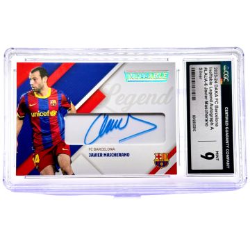 Javier Mascherano 2023-24 Daka FC Barcelona - On card AUTO Legend Silver 15/30 #LAUA-6 CGC 9