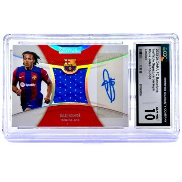 Jules Kounde 2023-24 Daka FC Barcelona - Ineffable AUTO Game Used Relic 05/50 #SJ-2 CGC 10