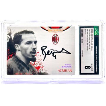 Ismael Bennacer 2023-24 Daka AC Milan One & Two - Ineffable On card AUTO 17/90 #AU4-9 CGC 8
