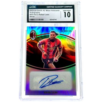 Rafael Leao 2023-24 Daka AC Milan One & Two - Holocene AUTO 13/65 HO-AU2 CGC 10