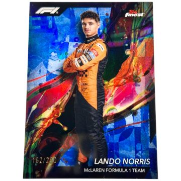 Lando Norris 2024 Topps Finest Formula 1 - Common Blue 162/200 #7 Mclaren