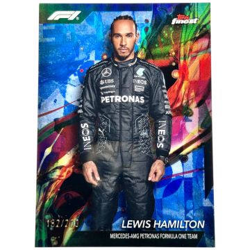 Lewis Hamilton 2024 Topps Finest Formula 1 - Common Blue 182/200 #89 Mercedes