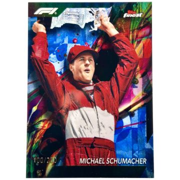 Michael Schumacher 2024 Topps Finest Formula 1 - Common Blue 100/200 #98 Ferrari