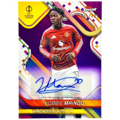 Kobbie Mainoo 2024-25 Topps Finest UCC - AUTO 226/299 #BA-KB Manchester United
