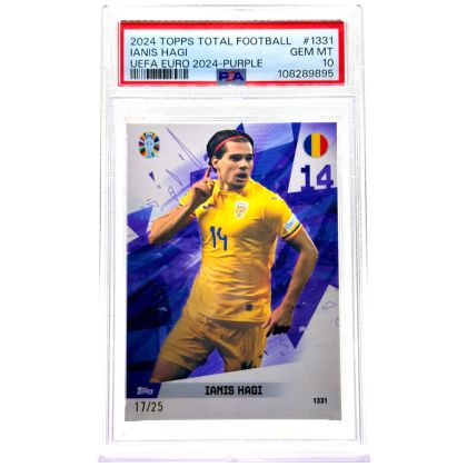 Ianis Hagi 2024 Total Fotball Uefa Euro 2024 - Purple 17/25 #1331 PSA 10 Romania