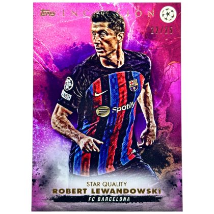 Robert Lewandowski 2023-24 Topps Inception UCL - Purple 22/25 FC Barcelona 