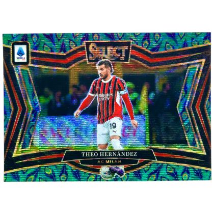 Theo Hernandez 2024-25 Panini Select Serie A - Peacock Prizm SSP #221 AC Milan