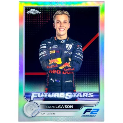 Liam Lawson 2022 Topps Chrome F1 - Future Stars Mini Diamond Refractor #81 F2 Rookie