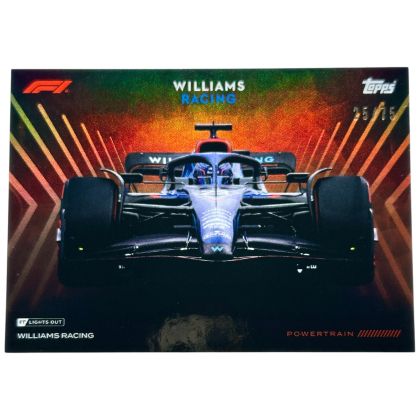 Williams Racing 2023 Topps F1 Lights Out Powertrain 25/75