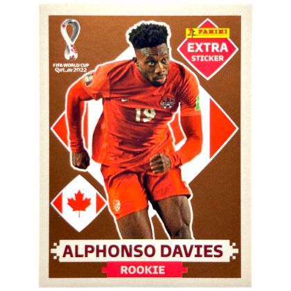 Alphonso Davies 2022 Panini Fifa World Cup Quatar - Extra Sticker BRONZE Canada