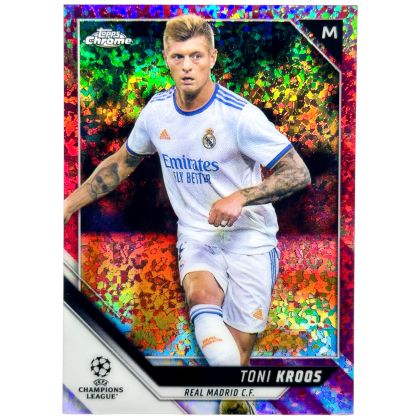 Toni Kroos 2021-22 Topps Chrome UCL - Pink Mini Diamond 149/175 Real Madrid