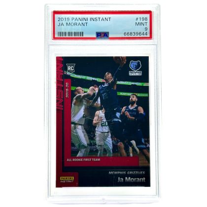 Ja Morant 2019-20 Panini Instant Basketball - All Rookie first team #198 Memphis Grizzlies PSA 9