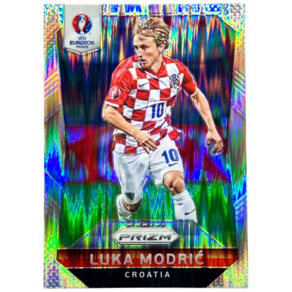 Luka Modric 2016 Panini Prizm Uefa EURO Soccer - FLASH Prizm #180