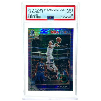 Ja Morant 2019-20 Panini Hoops Premium Rookie #259 Pulsar Memphis Grizzlies PSA 9