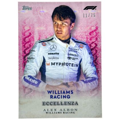 Alex Albon 2024 Topps Formula 1 Eccellenza - La Passione PINK 11/75 Williams