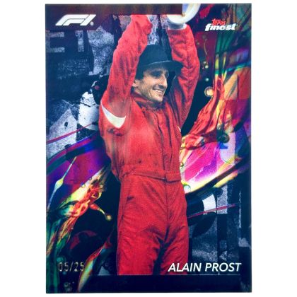 Alain Prost 2024 Topps Finest Formula 1 - Common BLACK 5/25 #99 
