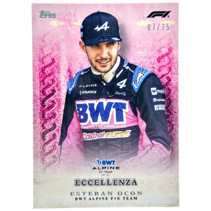 Esteban Ocon 2024 Topps Eccellenza Formula 1 - La Passione PINK 07/75 Alpine