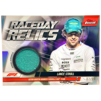 Lance Stroll 2024 Topps Finest Formula 1 - Raceday Relics 82/99 #RDR-STR Aston Martin