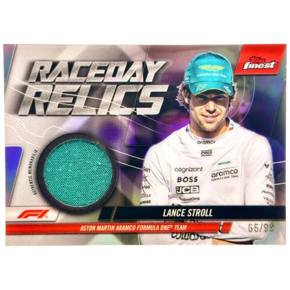 Lance Stroll 2024 Topps Finest Formula 1 - Raceday Relics 66/99 #RDR-STR Aston Martin