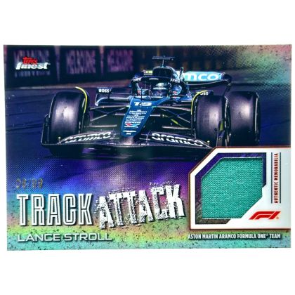 Lance Stroll 2024 Topps Finest Formula 1 - Track Attack Relics 08/99 #TAR-STR Aston Martin