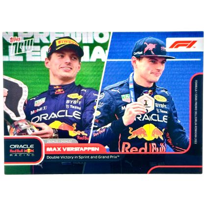 Max Verstappen 2022 Topps Now Formula 1 - Double Victory #013