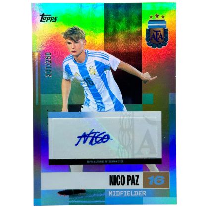 Nico Paz 2024-25 Topps Argentina Team Set - AUTO 201/250 #BA-NP