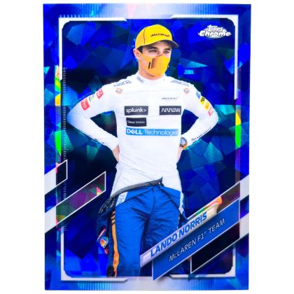 Lando Norris 2021 Topps Chrome Sapphire F1 #52 Mclaren