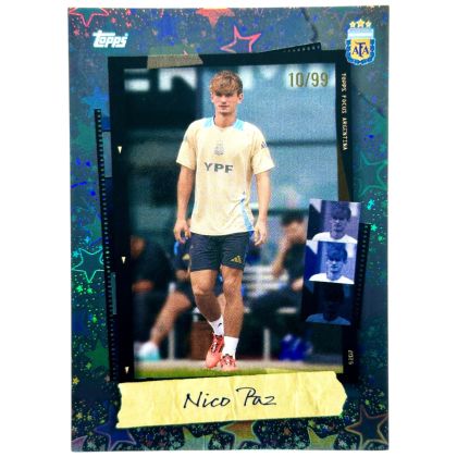 Nico Paz 2025 Topps Focus Argentina - BLUE 10/99