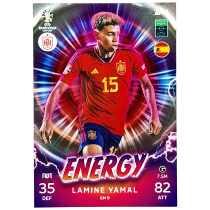 Lamine Yamal 2024 Topps Match Attax Energy #GM-9 Spania