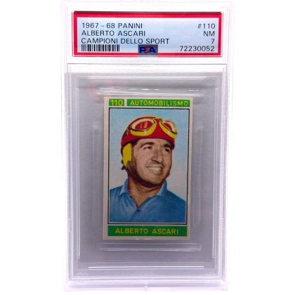 Alberto Ascari 1967-68 Panini Campioni Dello Sport #110 PSA 7