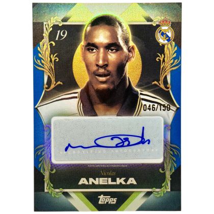 Nicolas Anelka 2025-26 Topps Los Blancos Real Madrid Portret Posers AUTO 46/150 #PP-NA Real Madrid