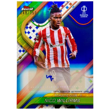 Nico Williams 2024-25 Topps Finest UCC - AUTO 49/150 #BR-NW Athletic
