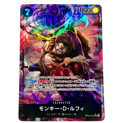 Monkey D. Luffy - OP04 090 AA SR - Japanese One Piece Card Kingdoms of Intrigue
