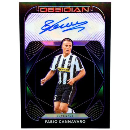 Fabio Cannavaro 2020-21 Panini Obsidian Soccer AUTO 1/15 #OB-FC Juventus