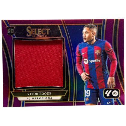 Vitor Roque 2023-24 Panini Select La Liga - Rookie RC Jumbo Patch Silver Prizm 11/50 #JS-VRQ FC Barcelona