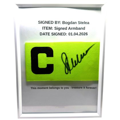 Bogdan Stelea - Banderola de capitan cu autograf (semnata personal) + certificat de autenticitate 