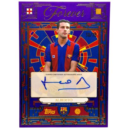 Alberto 2025-26 Topps Forever Blaugrana Vault AUTO #BV-JA 18/75 FC Barcelona