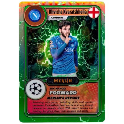 Khvicha Kvaratskhelia 2023-24 Topps Merlin UCC Merlins Gamer #MG-49 PSG