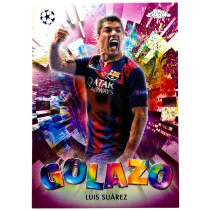 Luis Suarez 2024-25 Topps Chrome UCC - Golazo 32/75 #GZ-22 FC Barcelona 