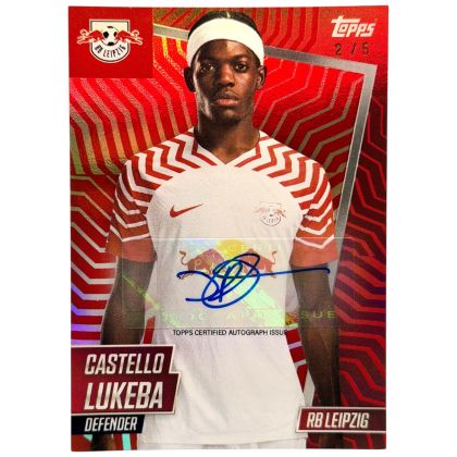 Castello Lukeba 2023-24 Topps Leipzig Card Set - Mens Squad Auto 2/5 