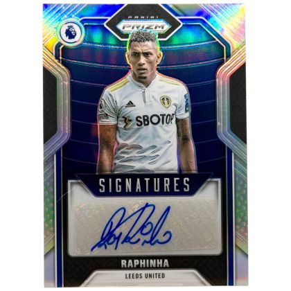 Raphinha 2021-22 Panini Prizm Premier League AUTO #S-RHA 15/99 Leeds United