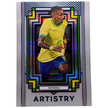 Raphinha 2025 Futera Platinum - Artistry 01/06 #AT-35 Brazilia