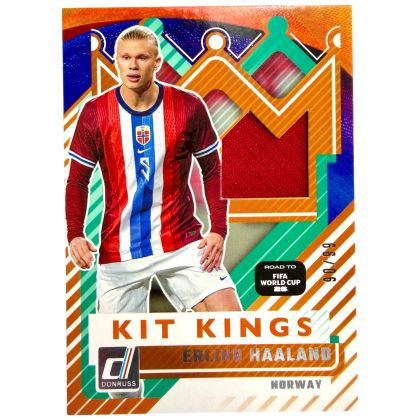 Erling Haaland 2025-26 Panini Donruss Road To World Cup - Kit Kings RELIC 90/99 #KK-EH Norvegia