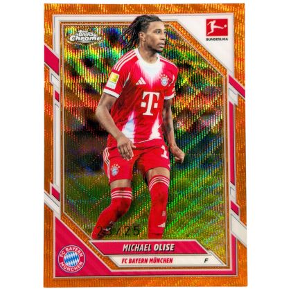 Michael Olise 2025-26 Topps Chrome Bundesliga - Orange 23/25 #80 FC Bayern München