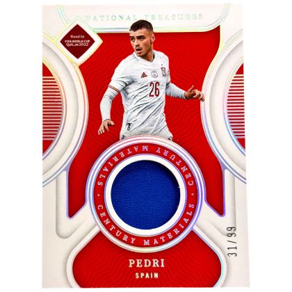 Pedri 2022 Panini National Treasure - Match Worn RELIC 31/99 #CM-PRI Spania