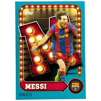 Lionel Messi 2025-26 Topps FC Barcelona Collector Tin - Name in Letter 074/275 #27